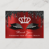 Vielen Dank für Ihren Kauf Black Tropfens Red Ruby Visitenkarte (Vorderseite)