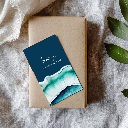 Vielen Dank für Ihren Kauf Blue Age Effekt Begleitkarte