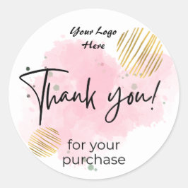 Vielen Dank für Ihren Kauf Classic Round Aufkleber