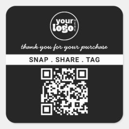 Vielen Dank für Ihren Kauf einfache kleine Unterne Quadratischer Aufkleber