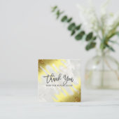 Vielen Dank für Ihren Kauf Fading Gold Marmor. Quadratische Visitenkarte (Stehend Vorderseite)