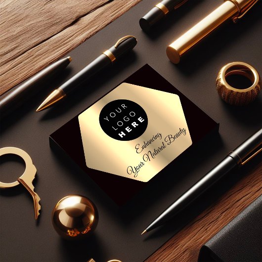 Vielen Dank für Ihren Kauf Gold Custom Logo Visitenkarte