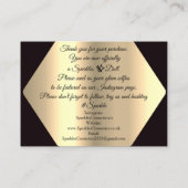 Vielen Dank für Ihren Kauf Gold Custom Logo Visitenkarte (Rückseite)