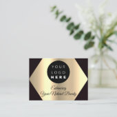 Vielen Dank für Ihren Kauf Gold Custom Logo Visitenkarte (Stehend Vorderseite)