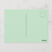 Vielen Dank für Ihren Kauf grünes botanisches Wass Postkarte (Rückseite)