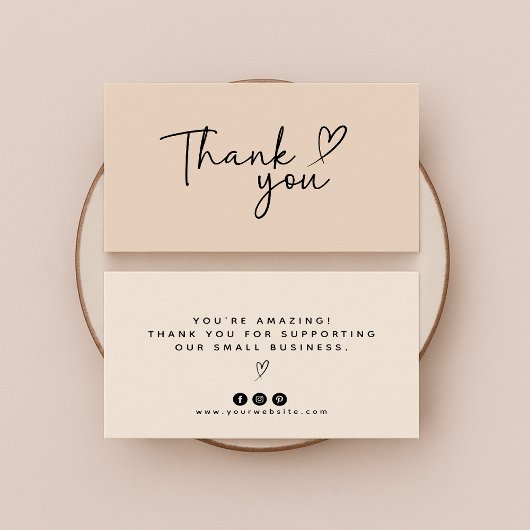 Vielen Dank für Ihren Kauf / Ihre Bestellung Visitenkarte