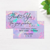 Vielen Dank für Ihren Kauf lila opal (Schreibtisch)