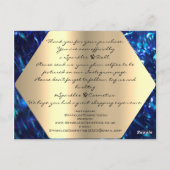 Vielen Dank für Ihren Kauf Navy Gold Logo Postkarte (Rückseite)