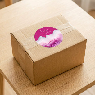 Vielen Dank für Ihren Kauf pink aginieren sozial Runder Aufkleber