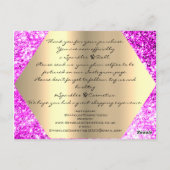 Vielen Dank für Ihren Kauf Pink Gold Logo Postkarte (Rückseite)