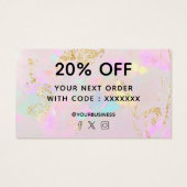 Vielen Dank für Ihren Kauf Pink Opal (Rückseite)