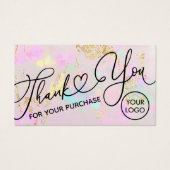 Vielen Dank für Ihren Kauf Pink Opal (Vorderseite)