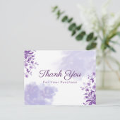 Vielen Dank für Ihren Kauf Postkarte (Stehend Vorderseite)