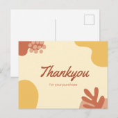 Vielen Dank für Ihren Kauf Postkarte (Vorne/Hinten)