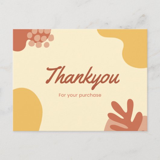 Vielen Dank für Ihren Kauf Postkarte (Vorderseite)