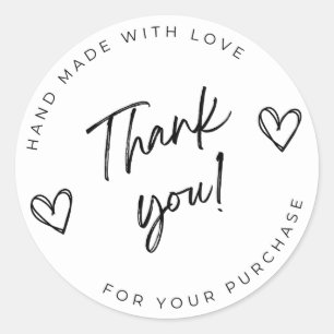 Vielen Dank für Ihren Kauf Runder Aufkleber