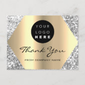 Vielen Dank für Ihren Kauf Silver Gold Logo Postkarte (Vorderseite)