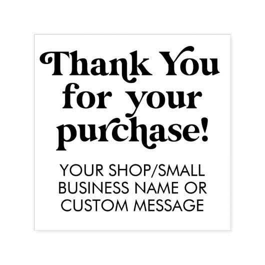 Vielen Dank für Ihren Kauf Small Business Custom Permastempel (Design)