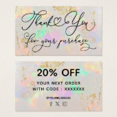 Vielen Dank für Ihren Kauf White Opal (Vorne & Hinten)