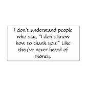 Vielen Dank für Ihren lustigen Text Gummistempel (Prägung)