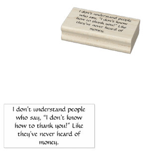 Vielen Dank für Ihren lustigen Text Gummistempel