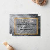 Vielen Dank für Ihren Mitarbeiter & Gray Marble, G Mitteilungskarte (Vorderseite/Rückseite Beispiel)