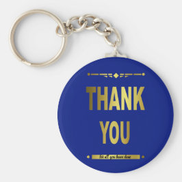 Vielen Dank für Ihren modernen Blue Gold Schlüssel Schlüsselanhänger