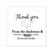 Vielen Dank für Ihren Namen auf der Website des Un Permastempel (Design)