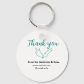 Vielen Dank für Ihren Namen auf der Website des Un Schlüsselanhänger (Rückseite)