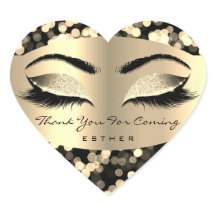 Vielen Dank für Ihren Namen Herz Confetti Gold