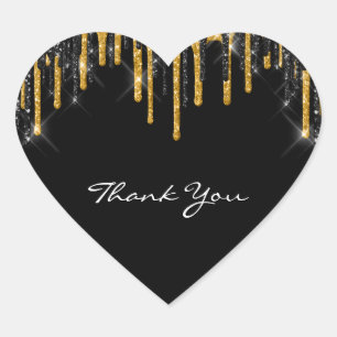 Vielen Dank für Ihren Namen Wedding Silver Gray Go Herz-Aufkleber