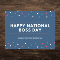 Vielen Dank für Ihren nationalen Boss-Tag