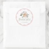 Vielen Dank für Ihren Partner Rechteckiger Aufkleber (Tasche)