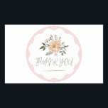 Vielen Dank für Ihren Partner Rechteckiger Aufkleber<br><div class="desc">Aufkleber für das Rechteck</div>