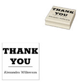 Vielen Dank für Ihren Personalisierten Vor- und Na Gummistempel (Stempel)