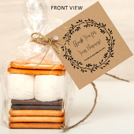 Vielen Dank für Ihren QR-Code in Ihrem Unternehmen Geschenkanhänger