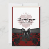 Vielen Dank für Ihren schönen Urlaub, schwarzer Bo Einladung (Vorderseite)