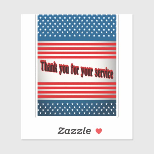 Vielen Dank für Ihren Service Aufkleber (Blatt)