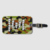 Vielen Dank für Ihren Service Gepäckanhänger (Vorderseite (Horizontal))