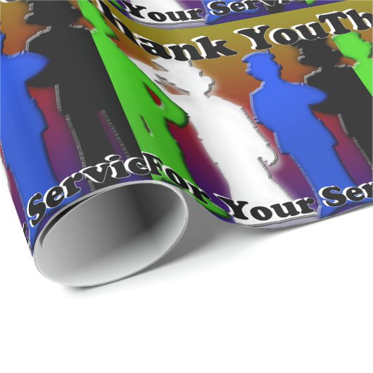 Vielen Dank für Ihren Service Geschenkpapier (Rolleneckpunkt)