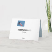 Vielen Dank für Ihren Service! Grußkarte Karte (Rückseite)