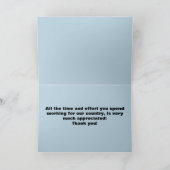 Vielen Dank für Ihren Service! Grußkarte Karte (Innenseite)