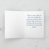 Vielen Dank für Ihren Service Karte (Innenseite)