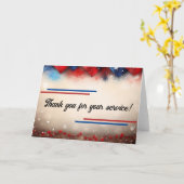 Vielen Dank für Ihren Service Karte (Gelbe Blume)