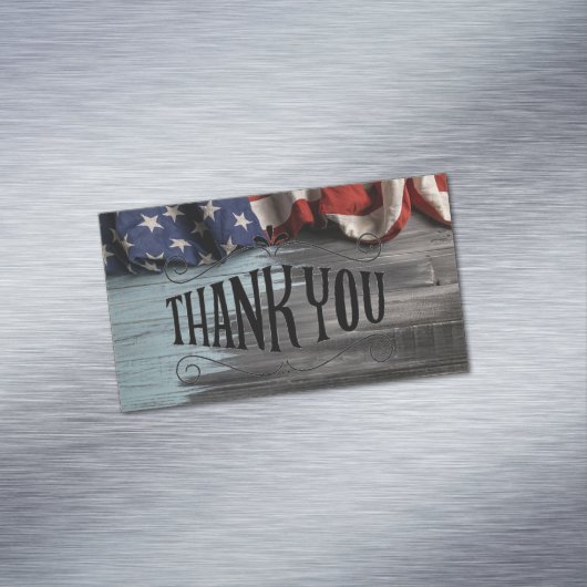 Vielen Dank für Ihren Service! Magnetische Visitenkarte (Beispiel)