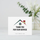 Vielen Dank für Ihren Service Military Realty Postkarte (Stehend Vorderseite)