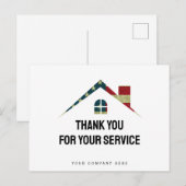 Vielen Dank für Ihren Service Military Realty Postkarte (Vorne/Hinten)