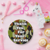 Vielen Dank für Ihren Service Pappteller (Party)