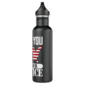 Vielen Dank für Ihren Service Patriotic Veterans D Edelstahlflasche (Rechts)