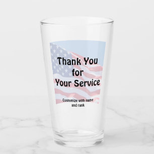 "Vielen Dank für Ihren Service" Pint Glass Glas